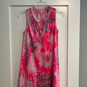 Lilly Pulitzer Essie Dress Size XS Never Been Betta Pink Print
